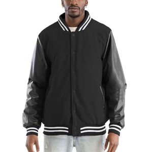 Chaquetas universitarias de lana personalizadas de calidad 2024 Outclass, parches bordados de béisbol de talla grande para la universidad, Letterman Varsity de invierno - Product Image 1