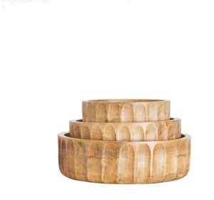 Modern <b>Christmas</b> Decorative Wooden <b>Serving</b> <b>Bowl</b> for Home Kitchen for <b>Serving</b> Dry Fruits and Salads - Product Image 1