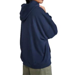 เสื้อสวมหัวผ้าฝ้ายมีฮู้ดพร้อมกระเป๋าจิงโจ้สีฟ้าขนาดใหญ่ที่กำหนดเองน้ำหนักเบาสำหรับฤดูหนาว - Product Image 2