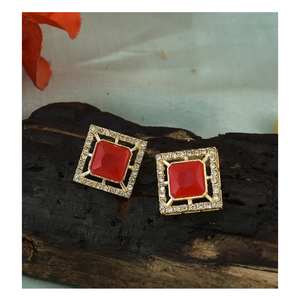 Pendientes tops diseñador colorido diamante trabajo estilo indio calidad premium tachuelas Bali pendientes de Aro para mujer pendiente de cadena - Product Image 3