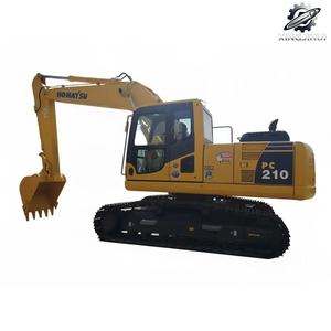 Excavatrice Komatsu PC210 d'occasion, 22 tonnes, godet de 1,2 m³, marque japonaise d'origine, excavatrice de construction sur chenilles moyennes, faible nombre d'heures, certifiée CE - Product Image 1