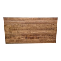 Table à manger en bois massif Akku Arts |   Conception industrielle à pieds en X |   Pliable et fait main |   Finition antique |   Meubles de maison sous garantie 3 ans