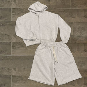 Tissu tricoté solide vêtements de sport été course Slim Fit Fitness entraînement ensemble court professionnel meilleure qualité ensemble court - Product Image 1