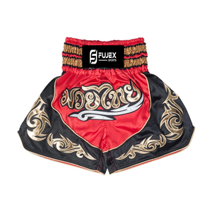 Los mejores pantalones cortos Unisex adultos niños Muay Thai Kickboxing Logo personalizado MMA Martial Sports Fighting Shorts Pantalones cortos de diseño premium - Product Image 2