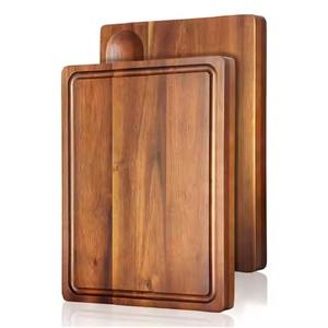 Juego de tabla de cortar de madera natural Utensilios de cocina ecológicos y duraderos - Product Image 1