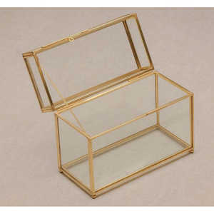 4x6 Upright <b>Photo</b> Print <b>Box</b> Brass & Glass Design for Living Room Display - Product Image 3