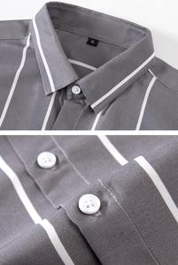 2025 nouvelle mode hommes chemise rayée affaires décontracté à manches longues chemise Style coréen mince hommes chemise - Product Image 2