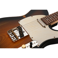 Slick Guitar SL51K Guitare électrique Aged Vintage Sunburst Dual Single Coil Pickups