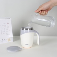 Tasse à lait électrique rotative magnétique personnalisée Emerit 2026 avec logo, 400 ml, tasse auto-mélangeuse, tasse à café intelligente automatique avec poignée