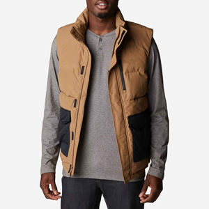 Gilet matelassé rembourré d'hiver personnalisé avec logo, pour homme et femme, fermeture éclair, col roulé, sans manches, design réversible, imperméable, chaud - Product Image 2