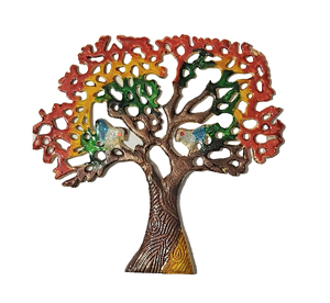 Nature Arbre de Sagesse et de Vie Art Mural en Métal pour Bureau à Domicile Salon Chambre à Coucher - Product Image 1
