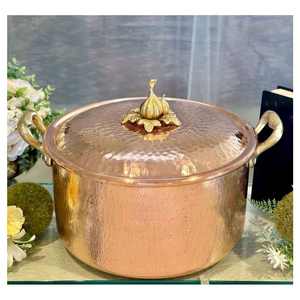 High in Demand Chef Serving <b>Dishes</b> Manufacturer From India <b>Utensils</b> Safe Copper Serving Pot with High Quality Copper Serving Pot - Product Image 4