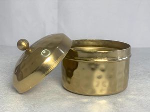 ขวดโหลโลหะขัดเงาสีทองพร้อมฝาปิดสำหรับทำเทียนเหมาะสำหรับตกแต่งบ้านห้องรับแขกคาเฟ่เครื่องใช้บนโต๊ะอาหารขวดโหล - Product Image 6