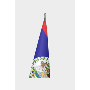 Custom 3x5ft Belize Indoor <b>Flag</b> with Digital Printing Aluminum <b>Pole</b> Polyester Material - Product Image 3
