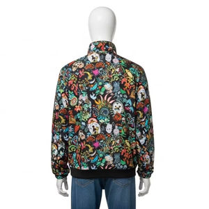 Chaqueta Reversible con Estampado, Ligera, de Poliéster, Doble Cara, Cortavientos, Informal, para Hombre y Mujer, Ropa de Calle - Product Image 5