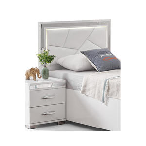 Athome Modern Luxury School & Bedroom Set with LED Headboard Bed Wardrobe Desk & <b>Dresser</b> Made in Turkey for Home Furniture Use - Product Image 2