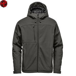 Veste d'entraînement pour homme personnalisée, softshell d'hiver, haute qualité, coupe-vent imperméable avec capuche, style motard pour la saison d'automne - Product Image 5