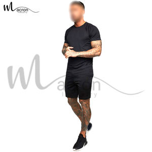 Ensemble de chemises d'été à manches courtes et col rond, couleur noire, haut de gamme, tissu doux de haute qualité, design unique, nouveauté - Product Image 3