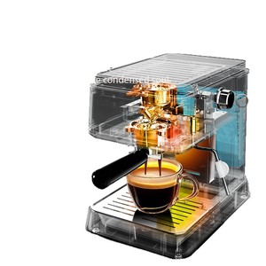 เครื่องชงกาแฟดริปดิจิตอลอัจฉริยะแบบพกพา เครื่องชงกาแฟเอสเพรสโซ่อัตโนมัติไฟฟ้า อุปกรณ์ชงชา สำหรับใช้ในบ้าน โรงแรม ทำจากสแตนเลส - Product Image 6