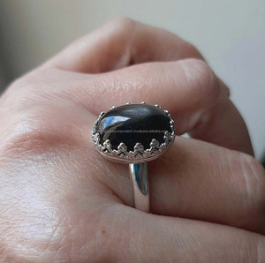 Forme ovale belle bague de bijoux bague de pierres précieuses multicolores bague de réglage de lunette en laiton plaqué or pour toutes les occasions bijoux - Product Image 4