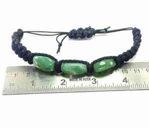 <b>Bracelet</b> Indian Green Aventurine Crystal Thread <b>Bracelet</b> Natural Gemstone Fashion Jewelry <b>Men</b> and Women Gift Energy Meditation - Product Image 2