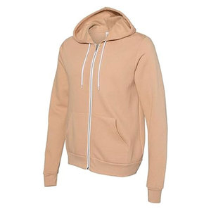 Sudadera con Capucha Bella Canvas de Alta Calidad, Personalizable con Logotipo, de Algodón y Felpa, Diseño Tri-Blend, con Cierre y Logotipo Impreso - Product Image 4