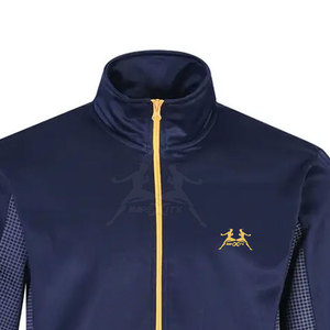 ชุดวอร์มกีฬาพร้อมกางเกงทรงเรียวทำจากผ้าซับเหงื่อแบบมีซิปเต็มผืนโลโก้ออกแบบได้ตามต้องการ - Product Image 6