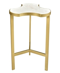 Mesita de noche de piedra de ágata moderna de lujo con acabado dorado colección Natural muebles para el hogar para cocina sala de estar dormitorio - Product Image 2