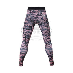 Mallas de Compresión Deportivas para Hombre - Cintura Elástica Ajustable, Tejido Suave de Spandex/Poliéster, Transpirable, Ropa Deportiva para Gimnasio - Product Image 3