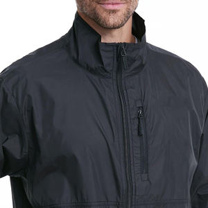 Veste de luxe personnalisée de haute qualité pour hommes entraînement course à pied vêtements de sport mode sensation de nu col montant vestes pour hommes - Product Image 2
