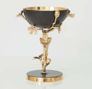 Bol de service en marbre de conception de luxe noir Style de décoration de vaisselle de table élégant avec des bols de feuille de fleur pour l'utilisation de fêtes de mariage - Product Image 2