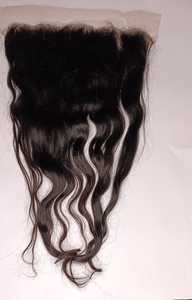 13X6 100% เรมี่ลูกไม้ด้านหน้าของชาวสวิสลูกไม้ไม่พันกันไม่หลุดลอนสีดำธรรมชาติหยิกตรง - Product Image 2