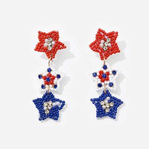 Fancy Drop Earrings In Beaded Seed Beads Style Nueva llegada Seed Beads Pendientes colgantes para mujeres Pendientes Fabricante - Product Image 5