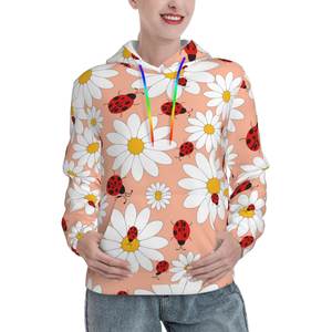 Sudadera con Capucha Extra Grande Informal para Mujer, Sudadera Deportiva con Estampado Gráfico Personalizado, Sudadera de Invierno OEM - Product Image 4