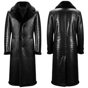 Abrigo Largo de Piel de Oveja Blanca para Hombre, de Alta Calidad, Impermeable, Sin Mangas, Ecológico - Product Image 5