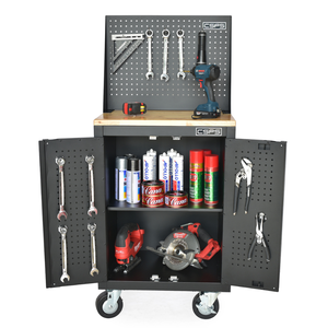 Gabinete de herramientas de acero inoxidable de 61cm, banco de trabajo de hierro y metal con recubrimiento en polvo, juego de herramientas de taller de garaje mecánico, almacenamiento OEM ODM - Product Image 2