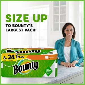 Bounty 12 CT ม้วนคู่สีขาว24ปกติ2ชั้นกระดาษชำระ - Product Image 3