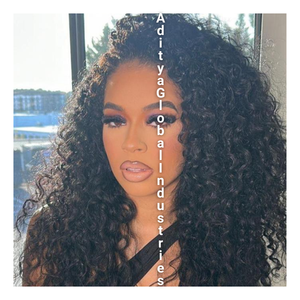 100% Cabello rizado humano Calidad superior 13*4 Pelucas frontales de encaje Nudos individuales Peluca transparente Proveedores al por mayor de India - Product Image 2