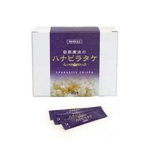 Suplemento de cuidados de saúde, sparassis crispa, extrato de hanabiratake em pó com kelp marítimo (konbu), feito no japão