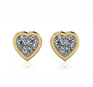 RJE03 Good Quality Custom Design Solid Silver <b>Stud</b> <b>Earring</b> Jewelry Manufacture India Heart 5mm 925 Sterling Best Gift for Women - Product Image 3