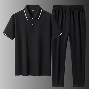 Wholesale Manufacturer Gym Tracksuit Men Custom Men 2 Piece Set Tracksuit Jogger Sweatsuits <b>T</b> <b>Shirt</b> and Pants Set Jogging <b>Suits</b> - Product Image 3