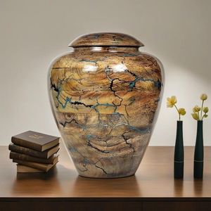 Wooden Urn <b>Box</b> for Human <b>Large</b> for cremation Adult <b>box</b> for Personalized Burial urn for Funeral - Product Image 5