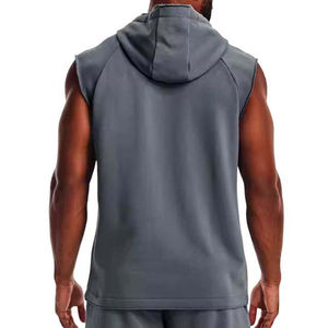 Custom Fashion Athletic Winter Sport <b>Hoodies</b> Low Price Wholesale Men's <b>Sleeveless</b> Gym <b>Hoodies</b> OEM Service 100% Cotton - Product Image 6