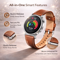 Nouveaux bracelets de montre en cuir pour hommes 2026, bracelets de montre en cuir de luxe portables pour Huawei GT5
