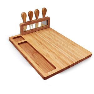 Tabla de cortar de madera de acacia con asa, tabla de cortar de queso duradera de alta calidad - Product Image 1