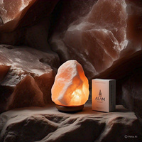 Lampe de sel de l'Himalaya biologique naturelle écologique de qualité supérieure, 8-10 kg, faite à la main, décoration d'intérieur, personnalisée, fleur, amour, Feng Shui