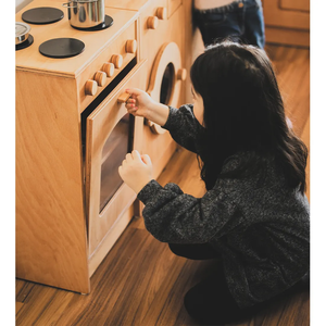 Luxury Montessori <b>Wooden</b> Preschool Kids <b>Kitchen</b> Cooking <b>Play</b> Pretend Sets Natural Surface <b>Kitchen</b> Range for Kids Role Toys - Product Image 2