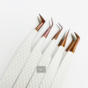 แหนบปลายแหลมทำจากเส้นใยโรสโกลด์แบบรัสเซียใช้ปลายแหลมทำจากเหล็กสีขาวแยก90และ45องศา - Product Image 6