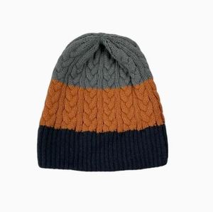 Gorros de invierno de logotipo personalizado de punto de cable de acrílico impermeable transpirable de alta calidad para hombres uso al aire libre - Product Image 3