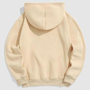 Sudadera con Capucha Corta de Gran Tamaño para Hombre, Bordada, Informal, de Otoño, con Bolsillo, 100% Algodón, Secado Rápido, Estilo Urbano - Product Image 3